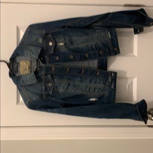 YMI Jeans distressed cropped jean jacket